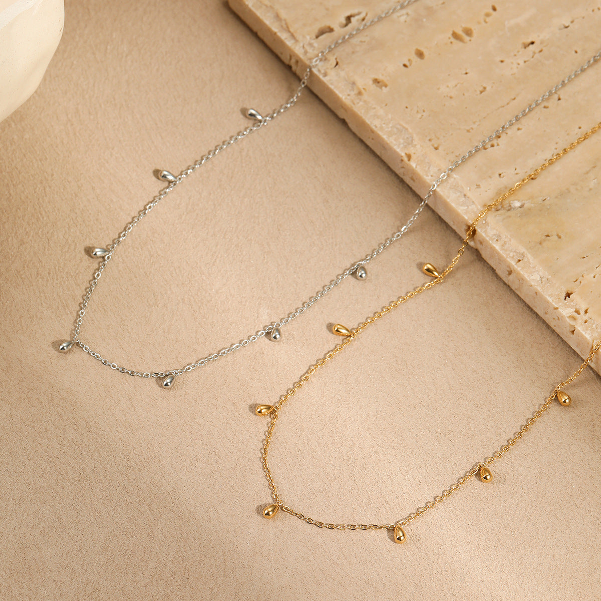 The Celine Waterdrop Tassel Necklace