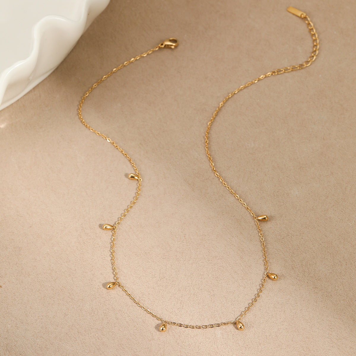 The Celine Waterdrop Tassel Necklace