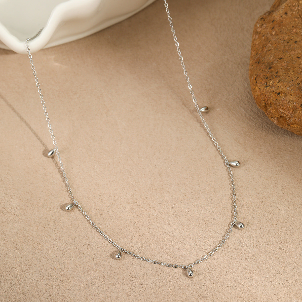 The Celine Waterdrop Tassel Necklace