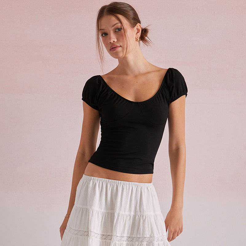 The Calla Backless Pleated Top