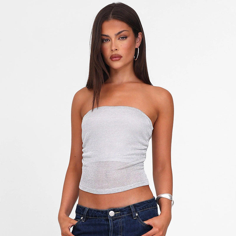 The Raya Strapless Stitch Top