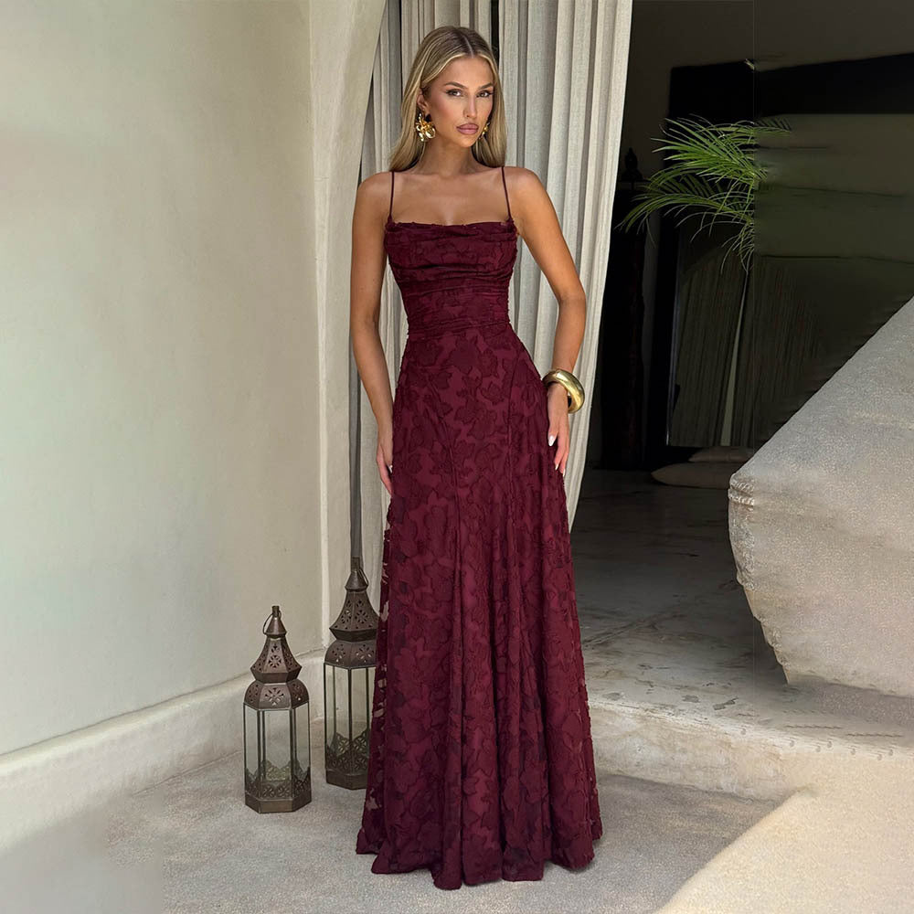 The Selene Chiffon Strap Dress
